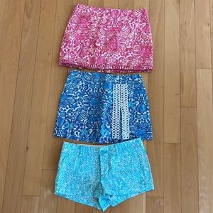 BUNDLE Lilly Pulitzer shorts, skort, and skirt